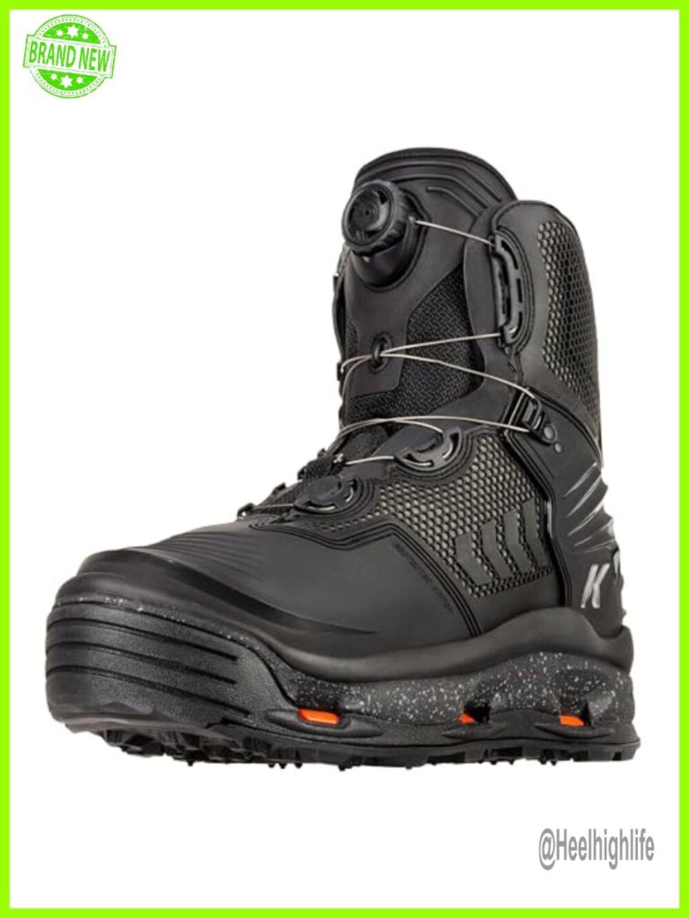 Korkers River Ops Boa Wading Boots Interchangeable Soles Mid-Calf Fishing